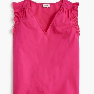 J Crew Sleeveless ruffle top